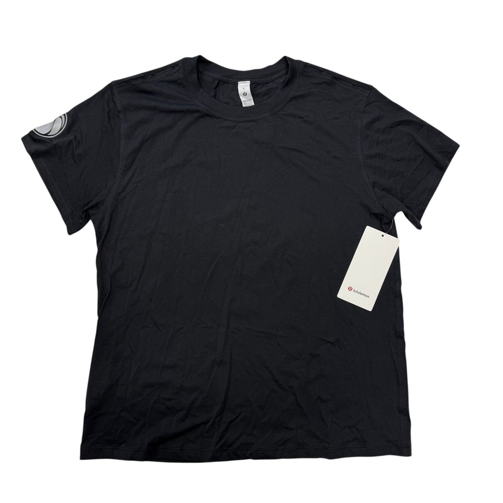 Lululemon All Yours Tee Black Pima Cotton Washington Wizards Womens 6 NWT